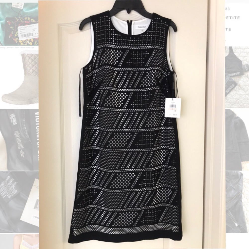 New with tag Calvin Klein Laser Cut Out Dress 2